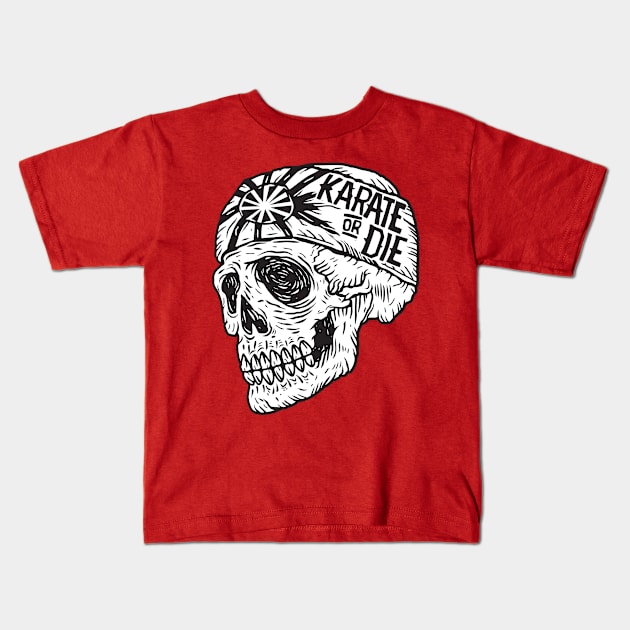 Karate or Die Kids T-Shirt by machmigo